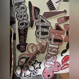 Fabulous 40 party decor. 2026 version. Brand new